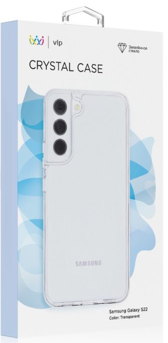 картинка Чехол защитный “vlp” Crystal case для Samsung S22, прозрачный от магазина Технолав