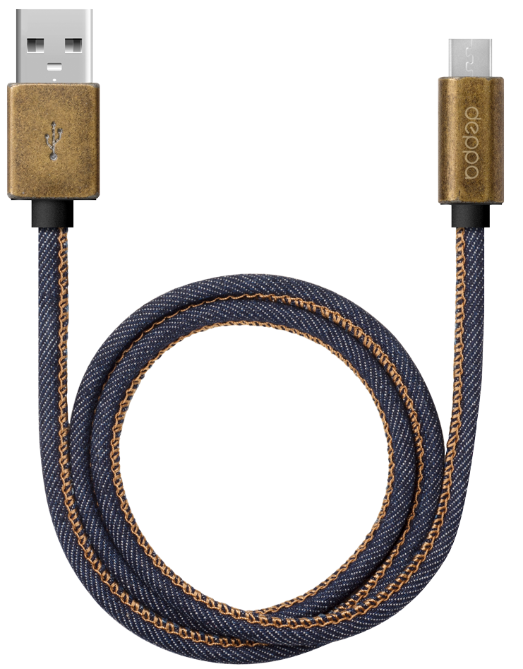 картинка Прочный Дата-кабель Jeans USB - micro USB от магазина Технолав