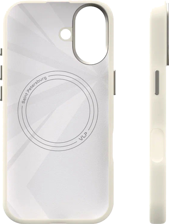 картинка Чехол защитный VLP Aster Pro Case с MagSafe для iPhone 17, белый от магазина Технолав