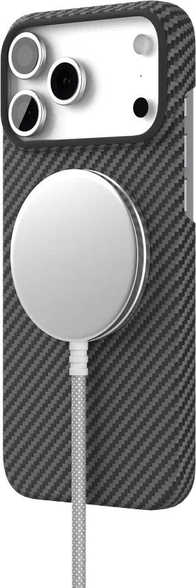 картинка Чехол защитный VLP Kevlar Case с MagSafe для iPhone 17 Pro Max, черный от магазина Технолав