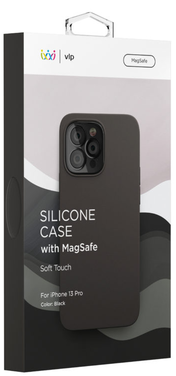 картинка Чехол защитный “vlp” Silicone case для iPhone 13 Pro Soft Touch, черный от магазина Технолав
