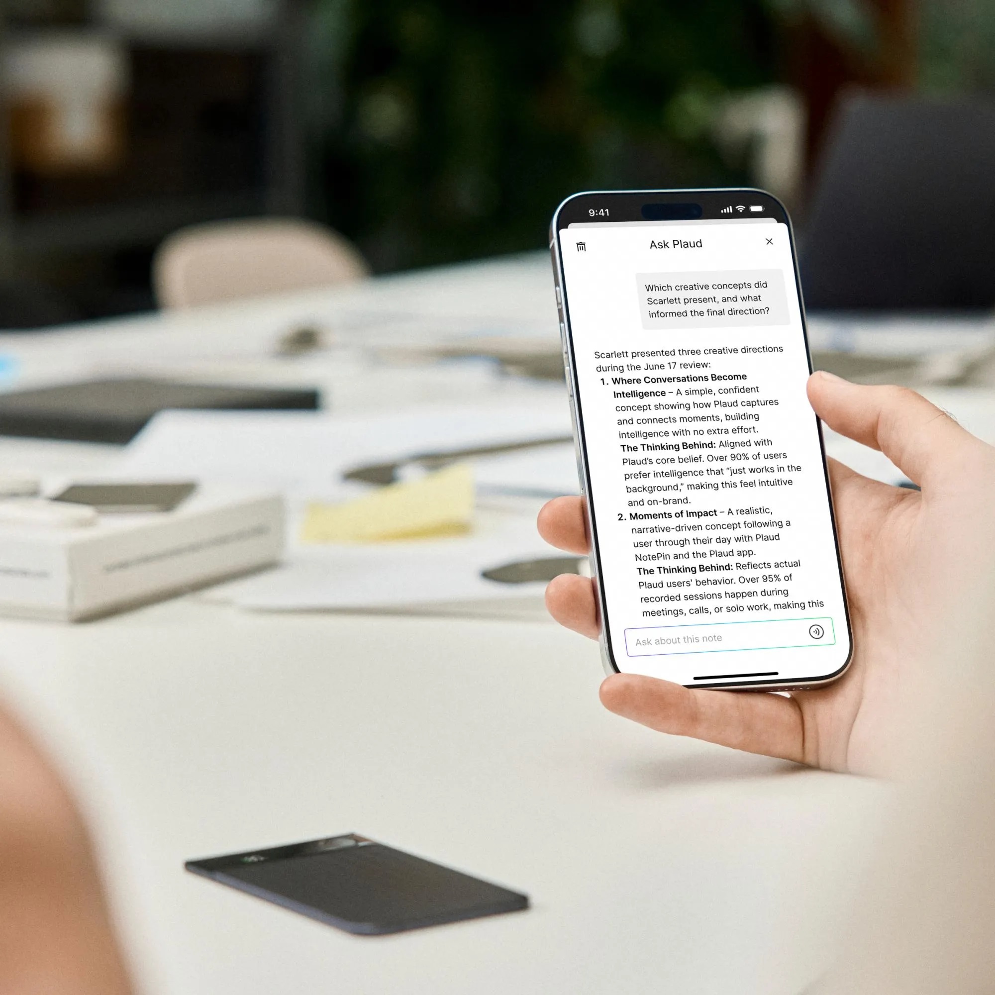 картинка Умный диктофон PLAUD Note Pro Black (черный) от магазина Технолав