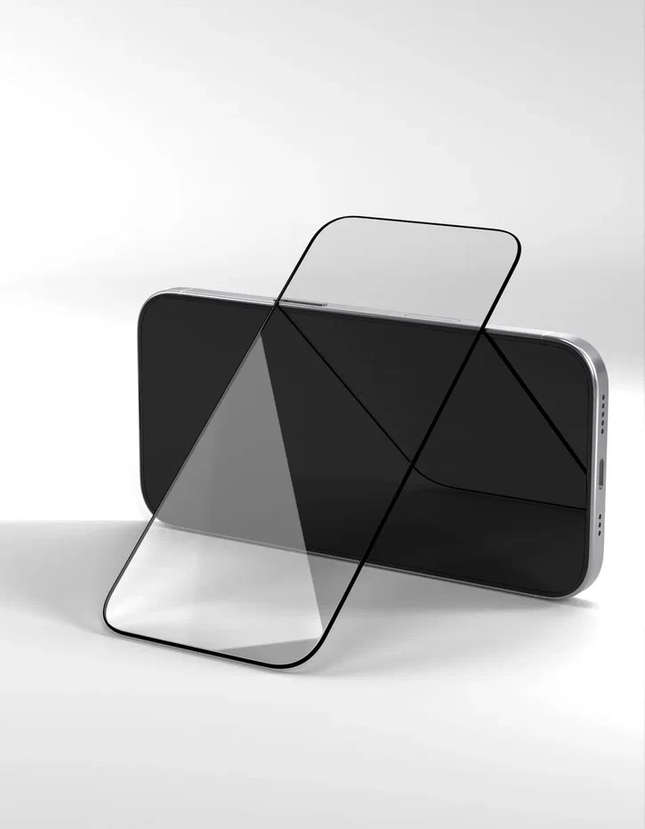картинка Стекло защитное 2.5D VLP Premium Shield для iPhone 17 Pro Max/16 Pro Max, с черной рамкой от магазина Технолав