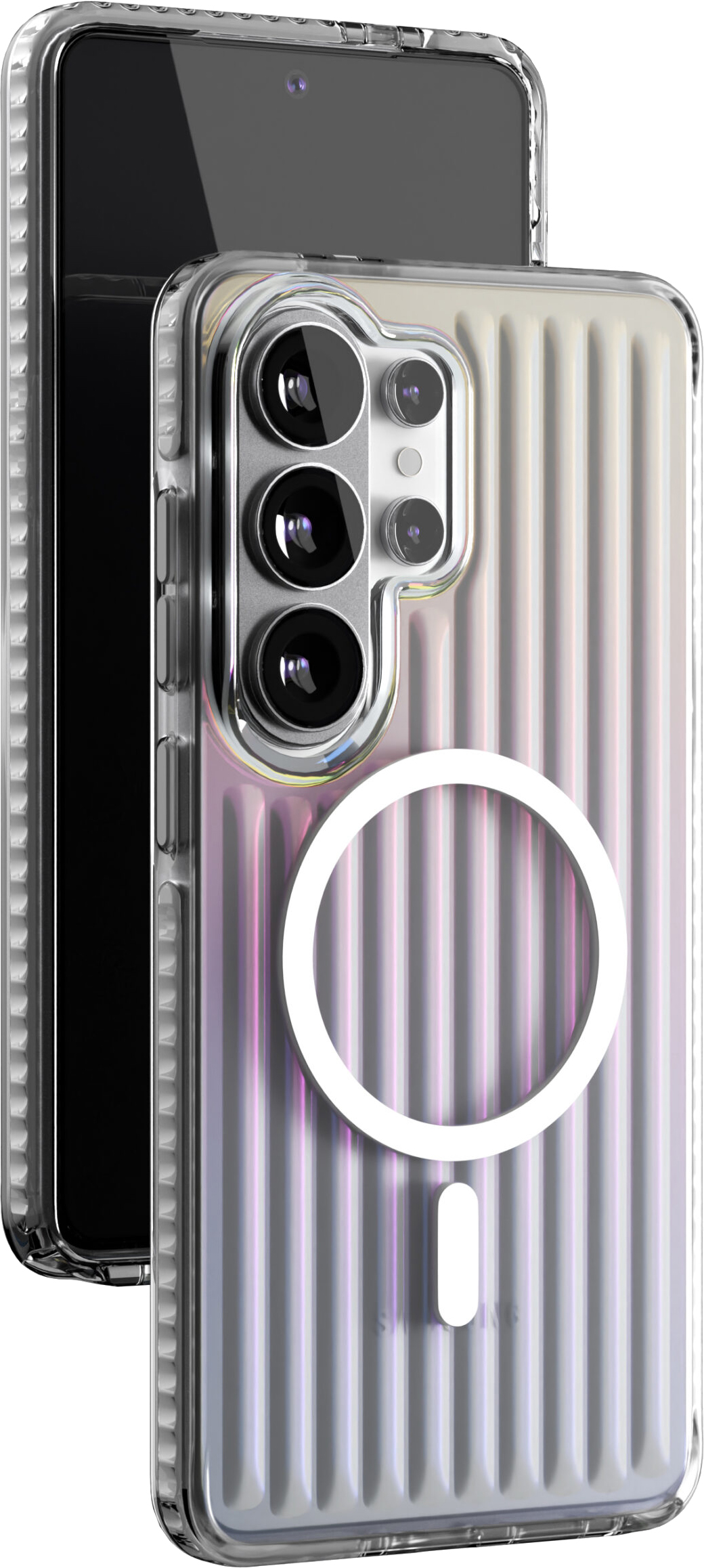 картинка Чехол защитный VLP Pulse Case с MagSafe для Samsung Galaxy S26 Ultra, перламутровый от магазина Технолав