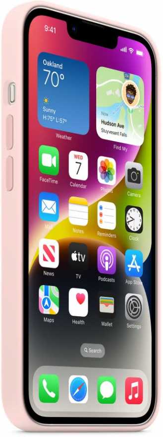 картинка Чехол силиконовый Apple MagSafe для iPhone 14 (розовый мел) от магазина Технолав