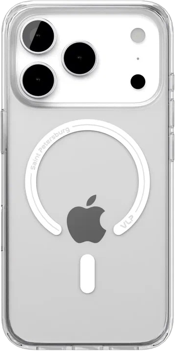 картинка Чехол защитный VLP Diamond Case с MagSafe для iPhone 17 Pro, прозрачный от магазина Технолав