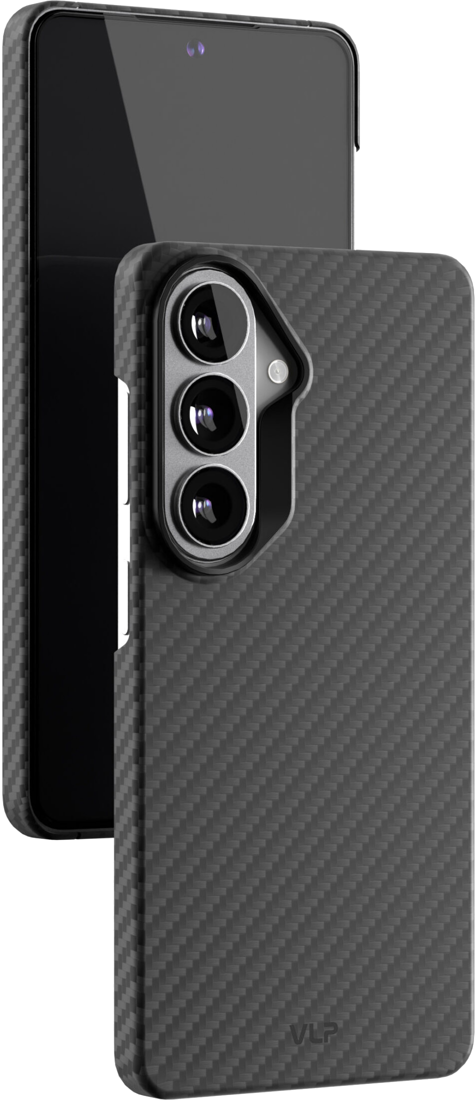 картинка Чехол защитный VLP Kevlar Case с MagSafe для Samsung Galaxy S26, черный от магазина Технолав