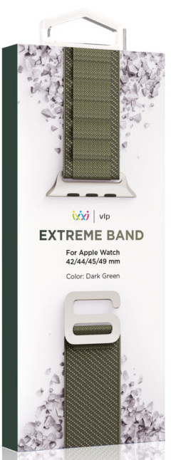 картинка Ремешок нейлоновый Extreme Band “vlp” для Apple Watch 44/45/49mm (темно-зеленый) от магазина Технолав