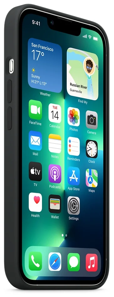 картинка Чехол силиконовый Apple MagSafe для iPhone 14 Pro (темная ночь) от магазина Технолав