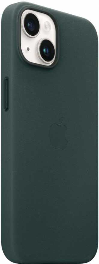 картинка Чехол кожаный Apple MagSafe для iPhone 14 Plus (зелёный лес) от магазина Технолав