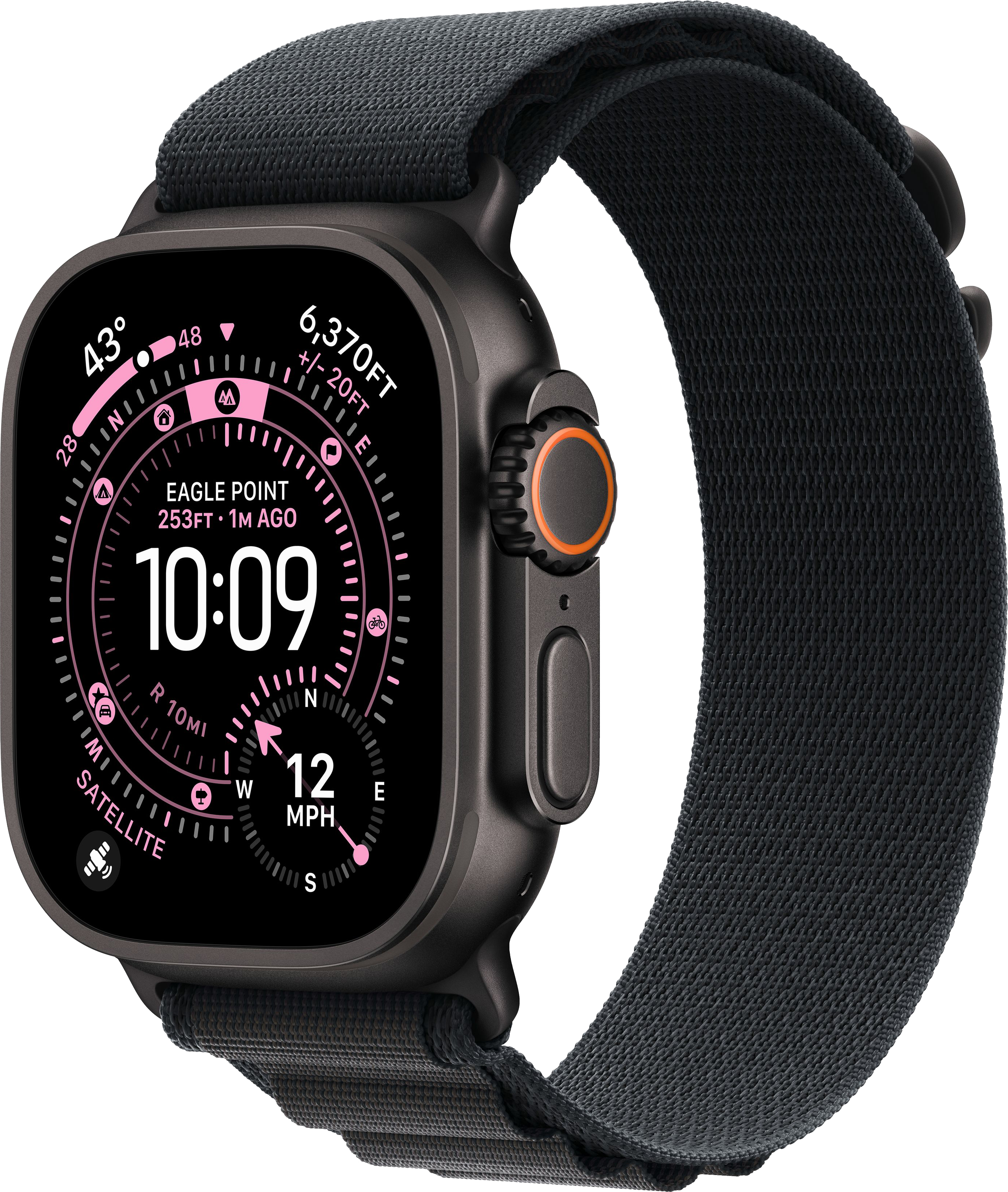картинка Умные часы Apple Watch Ultra 3 (2025) 49mm Black Titanium Case with Black Alpine Loop от магазина Технолав