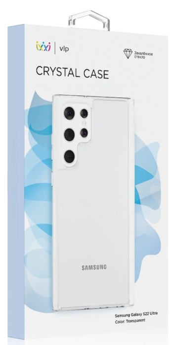 картинка Чехол защитный “vlp” Crystal case для Samsung S22 Ultra прозрачный от магазина Технолав