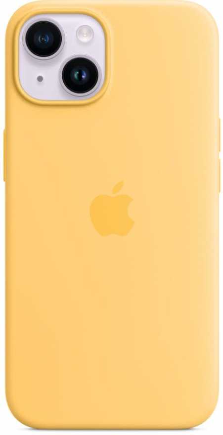 картинка Чехол силиконовый Apple MagSafe для iPhone 14 Plus (солнечно-желтый) от магазина Технолав