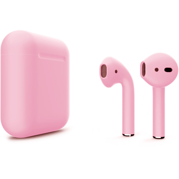 картинка Наушники Apple AirPods 2 Color (без беспроводной зарядки чехла) розовый матовый от магазина Технолав