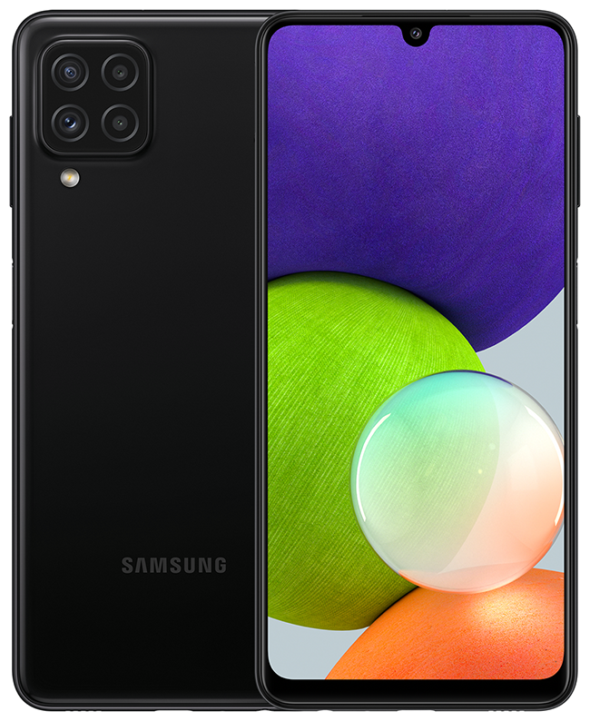 картинка Смартфон Samsung Galaxy A22 4/64Gb (черный) от магазина Технолав