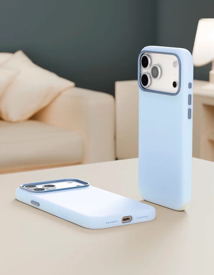 картинка Чехол защитный VLP Aster Pro Case с MagSafe для iPhone 17 Pro Max, голубой от магазина Технолав