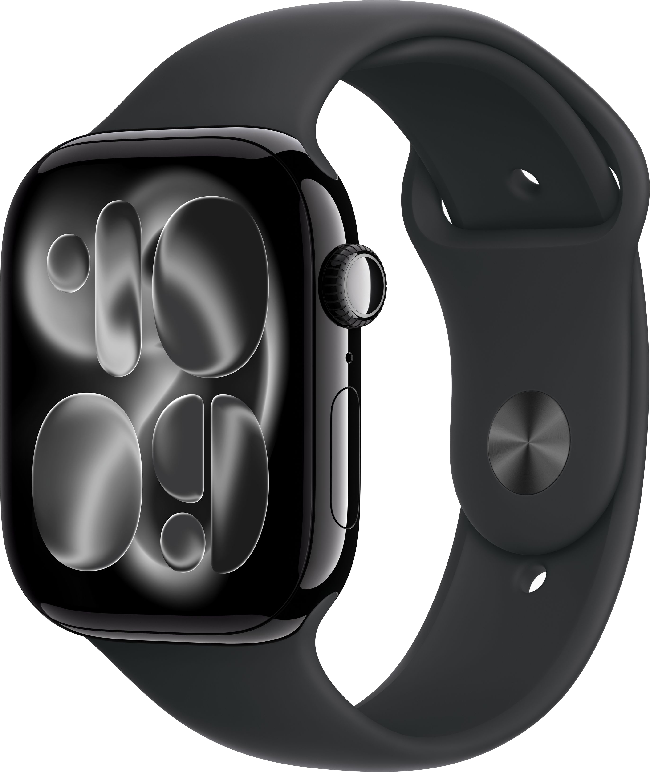 картинка Умные часы Apple Watch Series 11 46mm Jet Black Aluminum Case with Black Sport Band от магазина Технолав