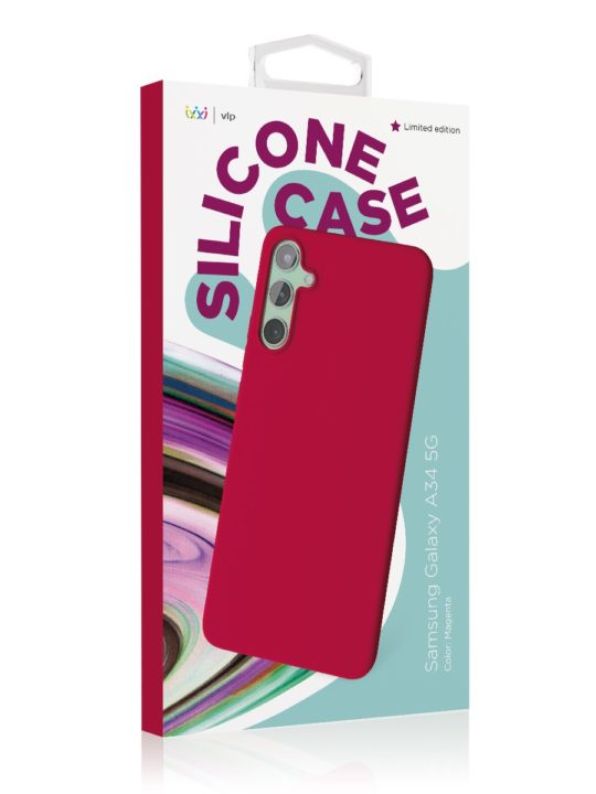 картинка Чехол защитный “vlp” Silicone Case для Samsung Galaxy A34, маджента от магазина Технолав