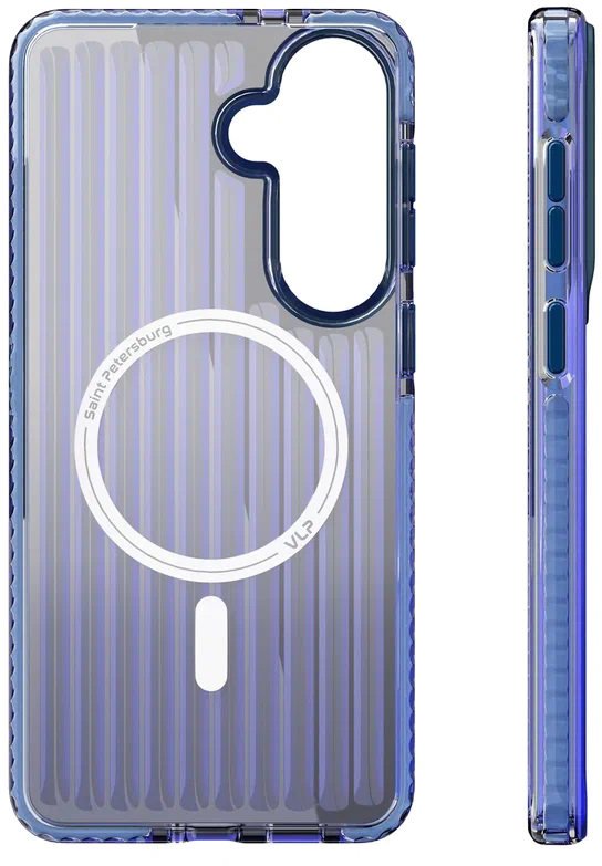 картинка Чехол защитный VLP Pulse Case с MagSafe для Samsung Galaxy S26+, синий от магазина Технолав