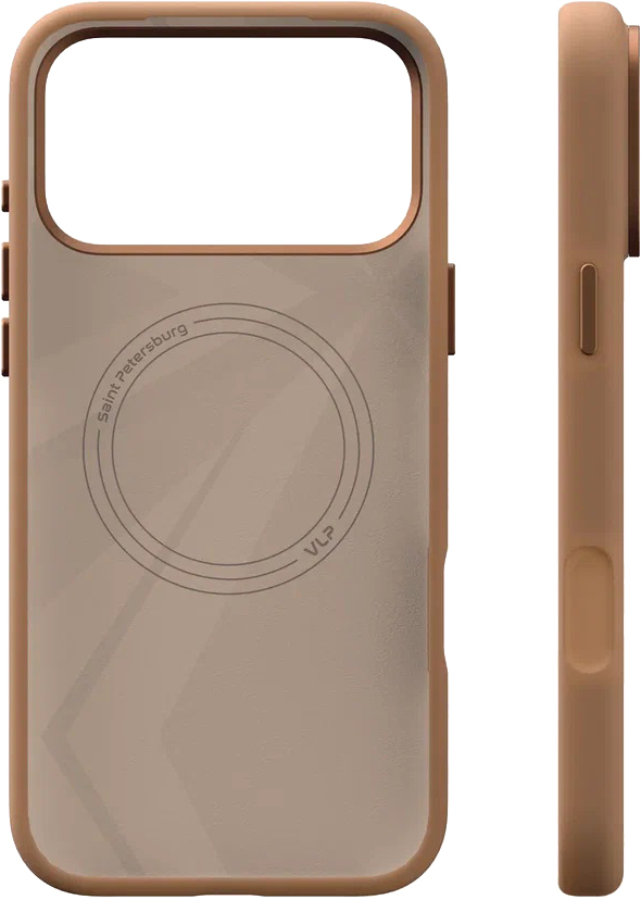 картинка Чехол защитный VLP Aster Pro Case с MagSafe для iPhone 17 Pro Max, коричневый от магазина Технолав