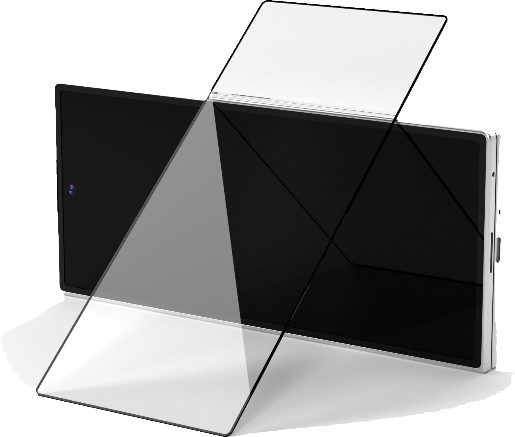 картинка Стекло защитное 2.5D VLP Premium Shield для Samsung Galaxy Z Fold7, с черной рамкой от магазина Технолав