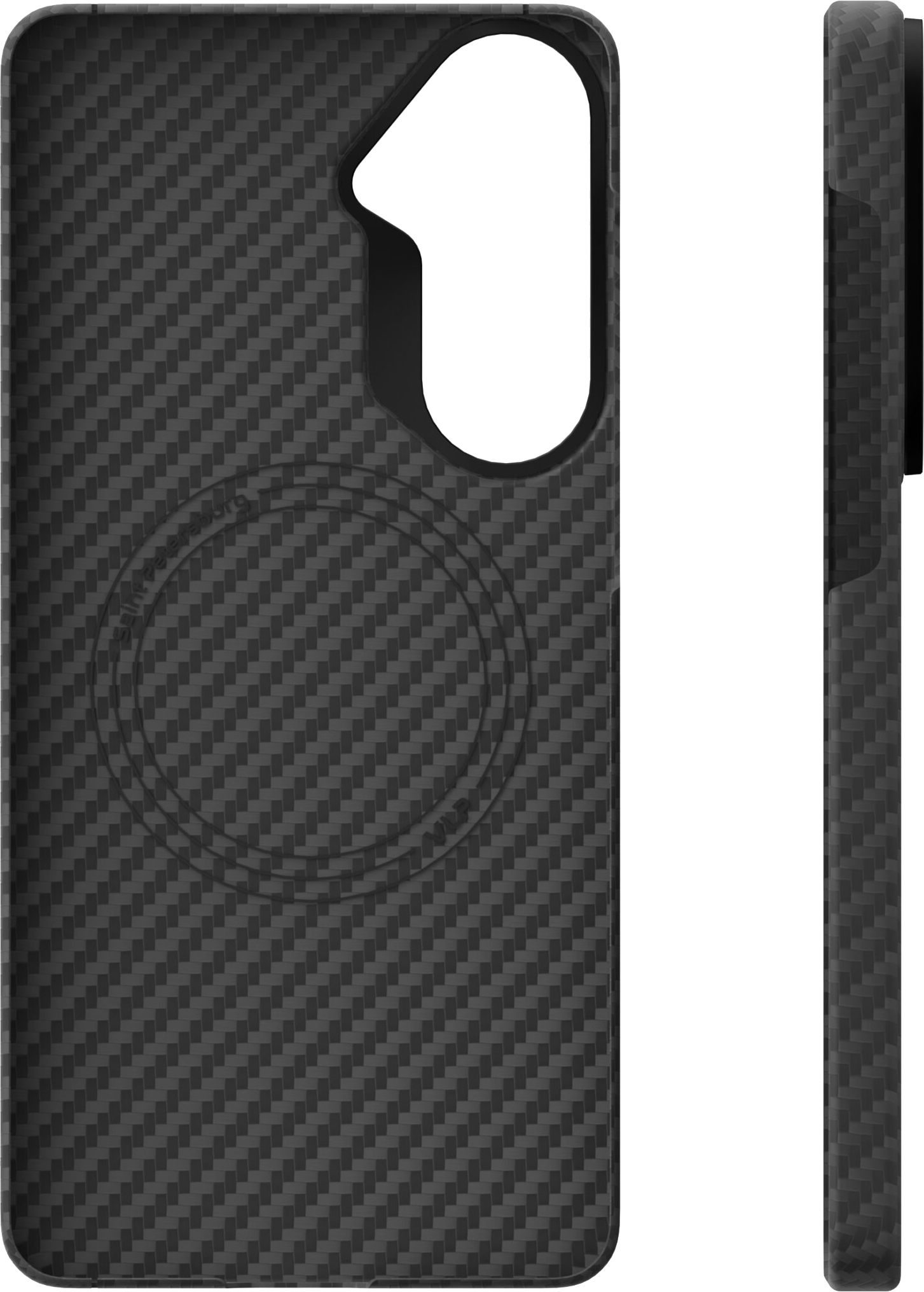 картинка Чехол защитный VLP Kevlar Case с MagSafe для Samsung Galaxy S26+, черный от магазина Технолав