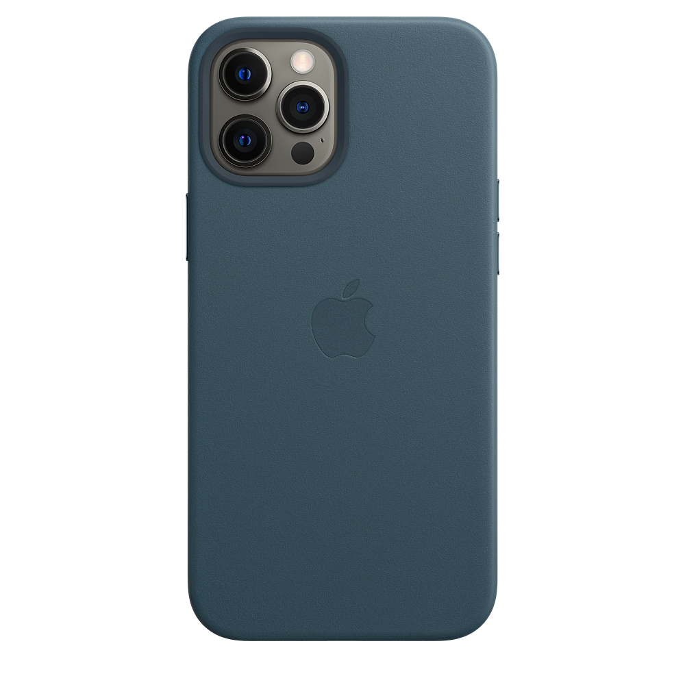 картинка Кожаный чехол MagSafe для iPhone 12 Pro Max, цвет «балтийский синий» от магазина Технолав