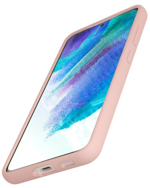 картинка Чехол защитный “vlp” Silicone case Soft Touch для Samsung S21 FE, светло-розовый от магазина Технолав