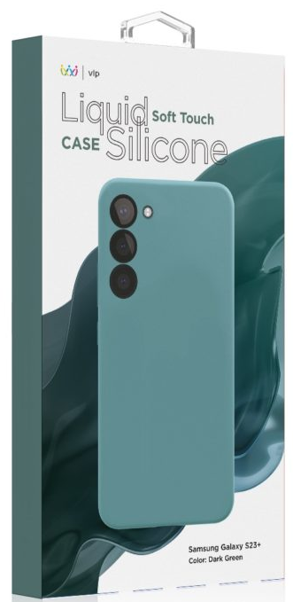 картинка Чехол защитный “vlp” Silicone Case для Samsung Galaxy S23+, темно-зеленый от магазина Технолав