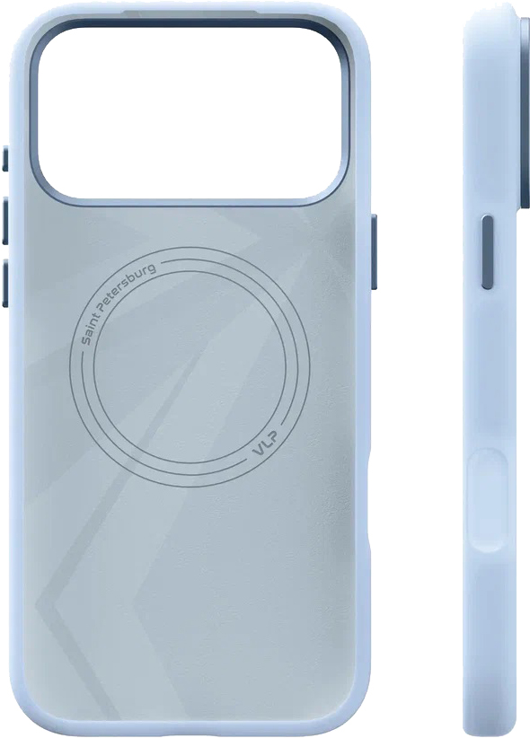 картинка Чехол защитный VLP Aster Pro Case с MagSafe для iPhone 17 Pro Max, голубой от магазина Технолав