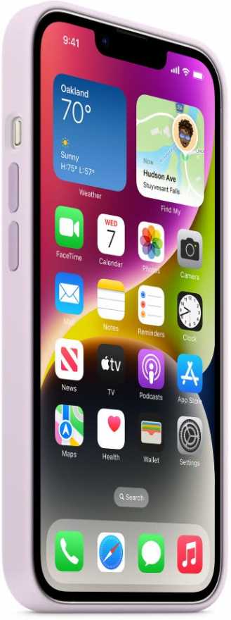 картинка Чехол силиконовый Apple MagSafe для iPhone 14 (лиловый) от магазина Технолав