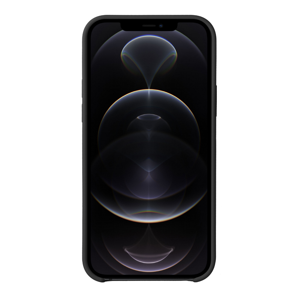 картинка Чехол Liquid Silicone для Apple iPhone 12/12 Pro (черный) от магазина Технолав