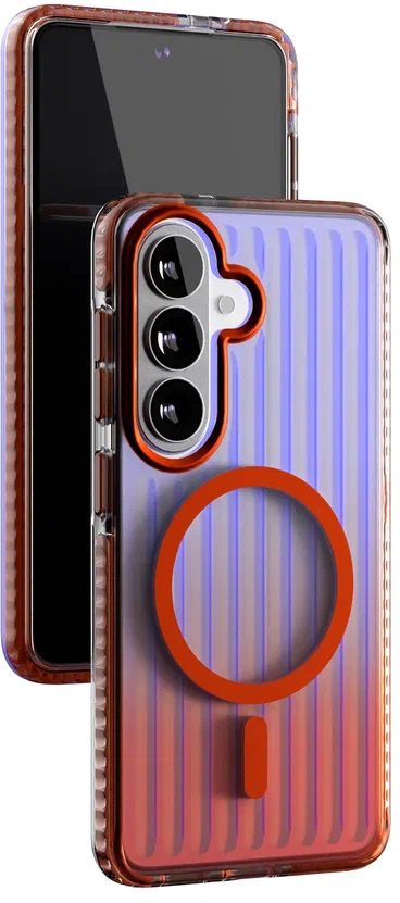 картинка Чехол защитный VLP Pulse Case с MagSafe для Samsung Galaxy S26, оранжевый от магазина Технолав