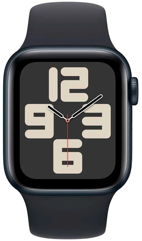 картинка Apple Watch SE 2023 44mm Midnight Aluminium Case with Midnight Sport Band (темная ночь) M/L от магазина Технолав