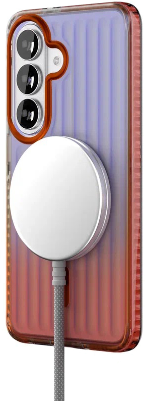 картинка Чехол защитный VLP Pulse Case с MagSafe для Samsung Galaxy S26, оранжевый от магазина Технолав