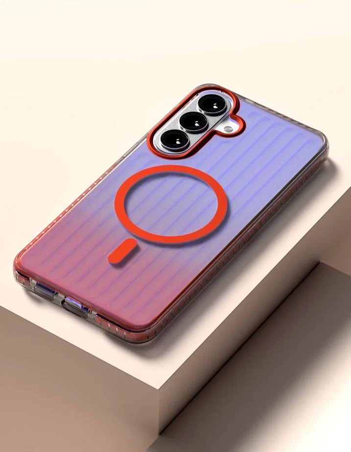 картинка Чехол защитный VLP Pulse Case с MagSafe для Samsung Galaxy S26+, оранжевый от магазина Технолав