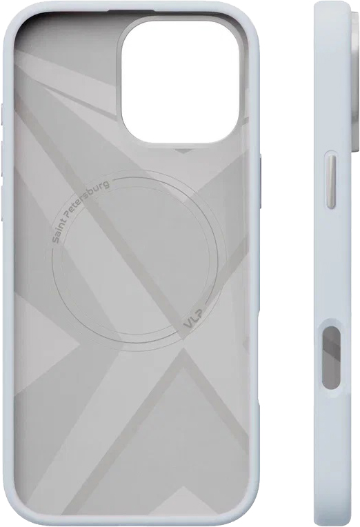 картинка Чехол защитный VLP Aster Pro Case с MagSafe для iPhone 16 Pro Max, голубой от магазина Технолав