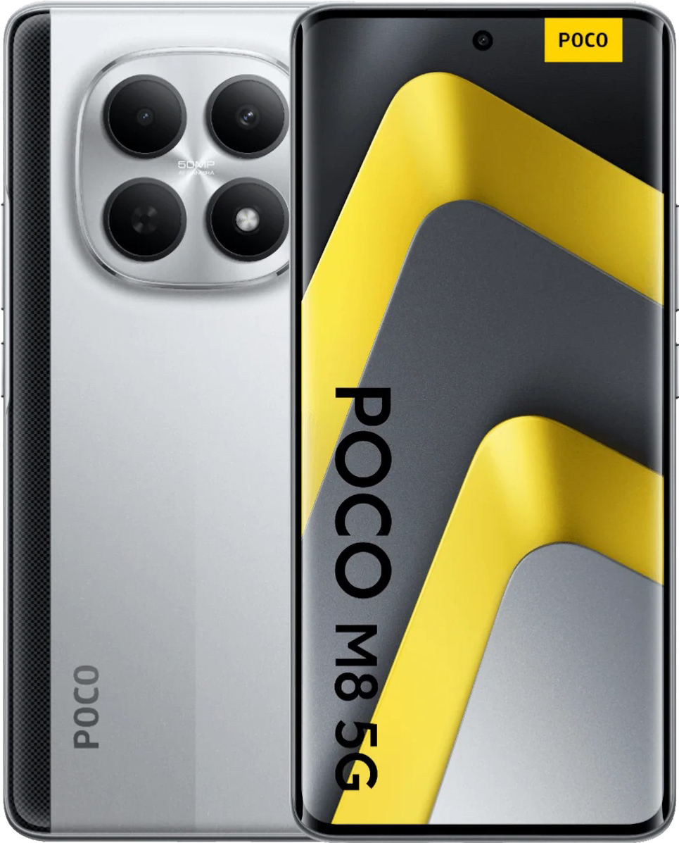 картинка Смартфон Xiaomi POCO M8 5G 8/512GB Silver (серебристый) от магазина Технолав