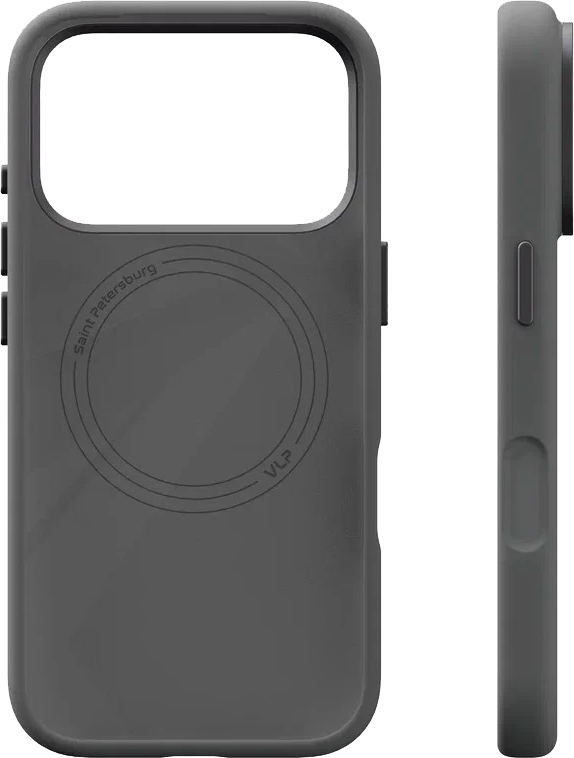 картинка Чехол защитный VLP Aster Pro Case с MagSafe для iPhone 17 Pro, серый от магазина Технолав