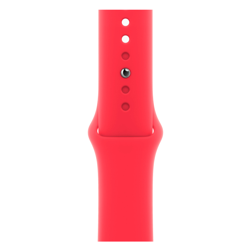 картинка Apple Watch Series 9, 45 мм, корпус из алюминия цвета (PRODUCT)RED, спортивный ремешок цвета (PRODUCT)RED, размер S/M от магазина Технолав