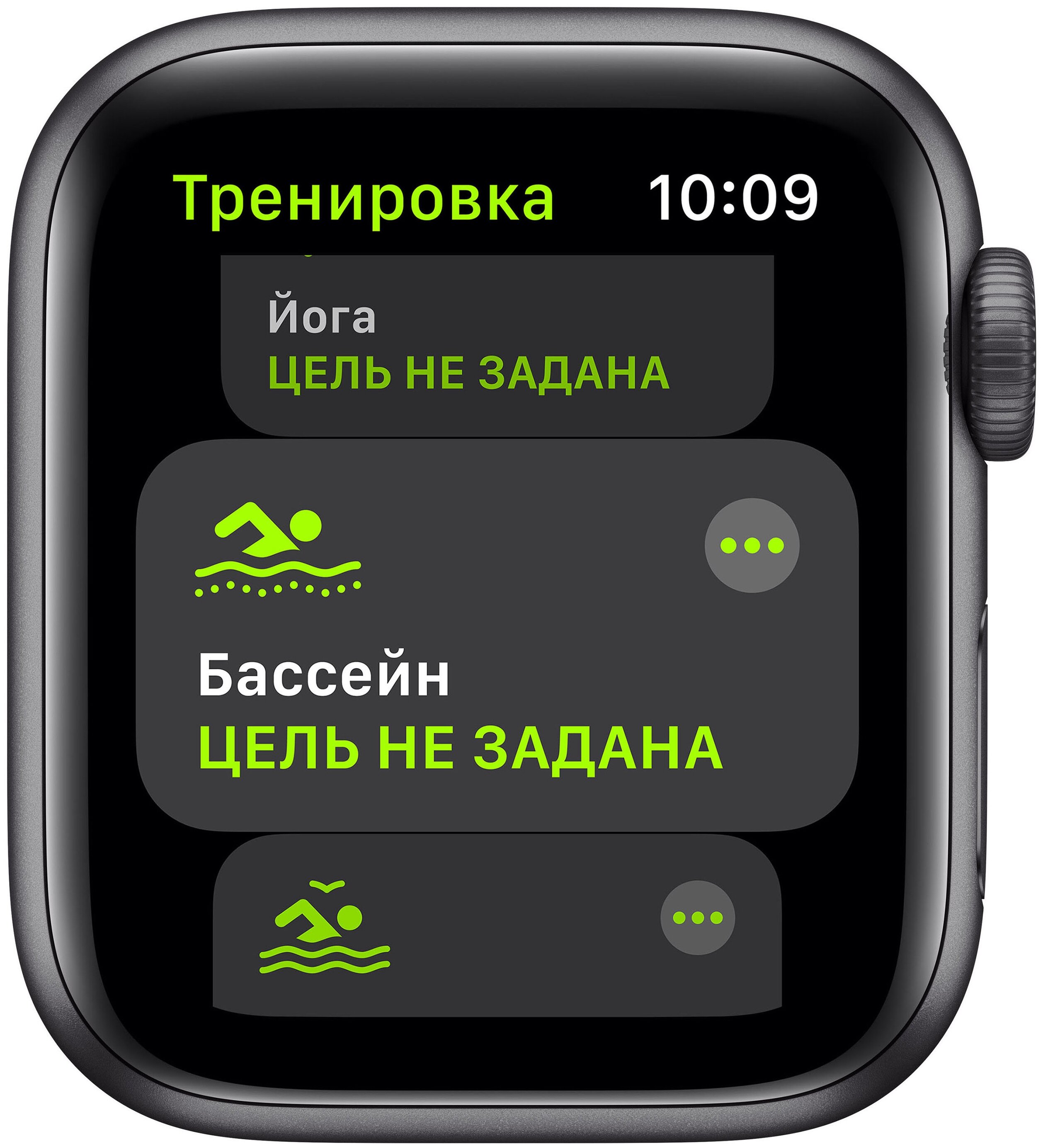 картинка Умные часы Apple Watch SE, 40 мм, корпус из алюминия цвета «серый космос» спортивный ремешок цвета «тёмная ночь» от магазина Технолав