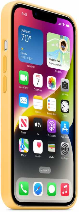 картинка Чехол силиконовый Apple MagSafe для iPhone 14 (солнечно-желтый) от магазина Технолав