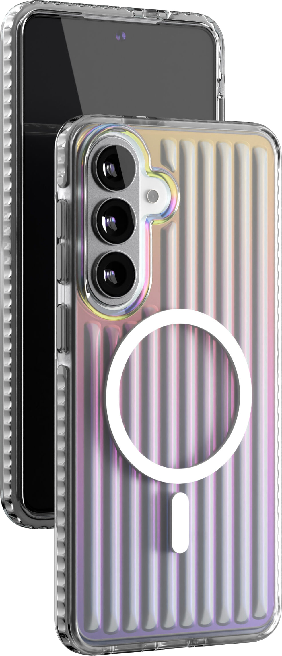 картинка Чехол защитный VLP Pulse Case с MagSafe для Samsung Galaxy S26+, перламутровый от магазина Технолав