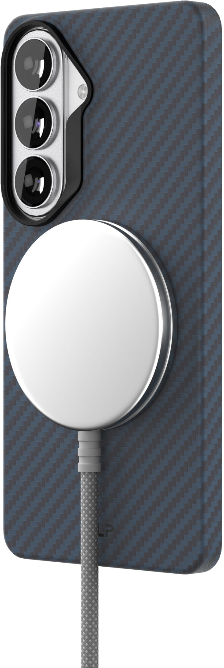 картинка Чехол защитный VLP Kevlar Case с MagSafe для Samsung Galaxy S26, синий от магазина Технолав