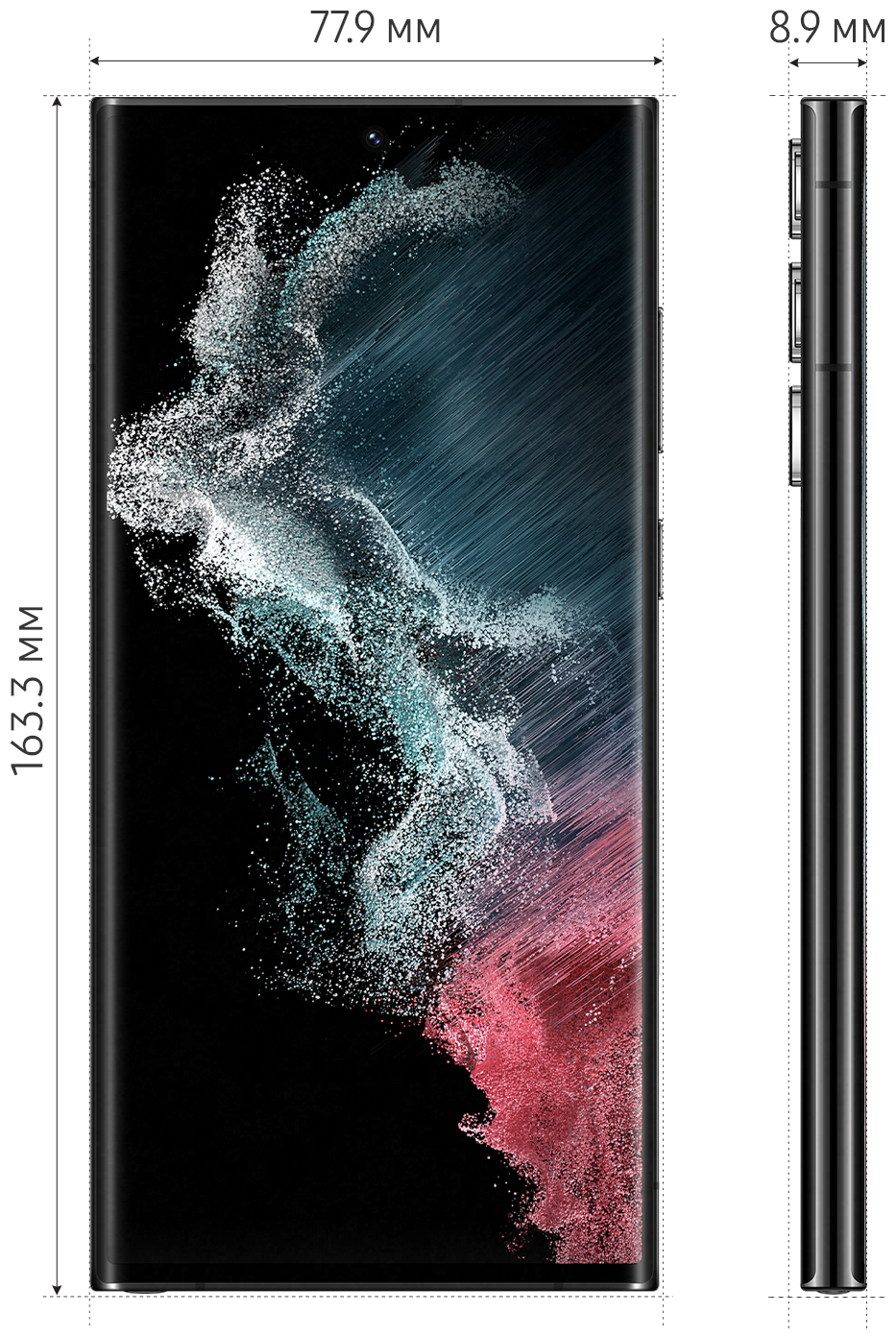 картинка Смартфон Samsung Galaxy S22 Ultra 12/256GB (черный фантом) от магазина Технолав