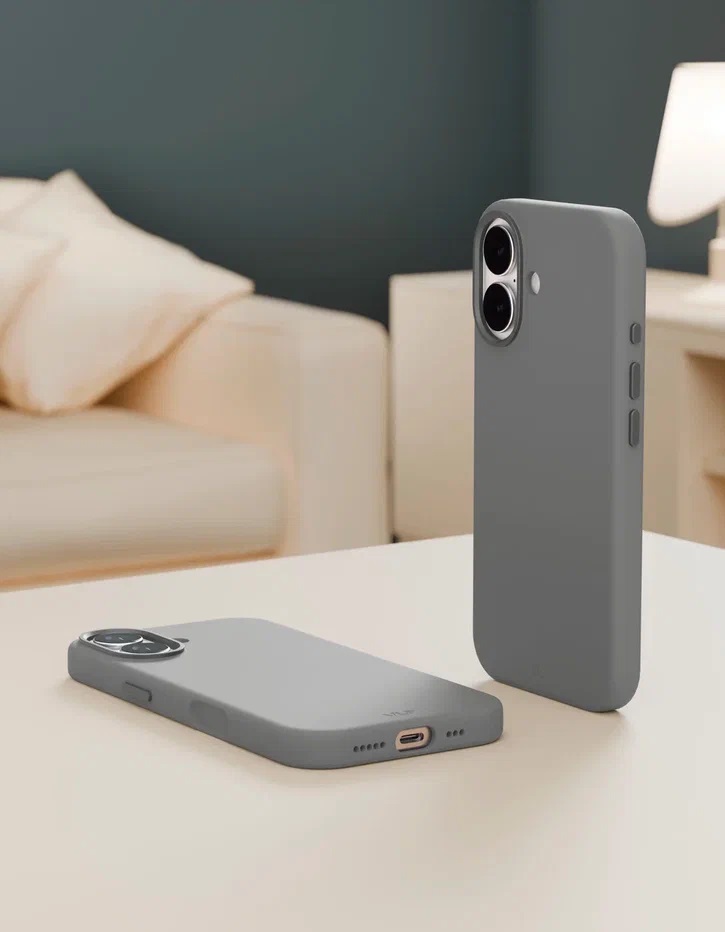 картинка Чехол защитный VLP Aster Pro Case с MagSafe для iPhone 17, серый от магазина Технолав