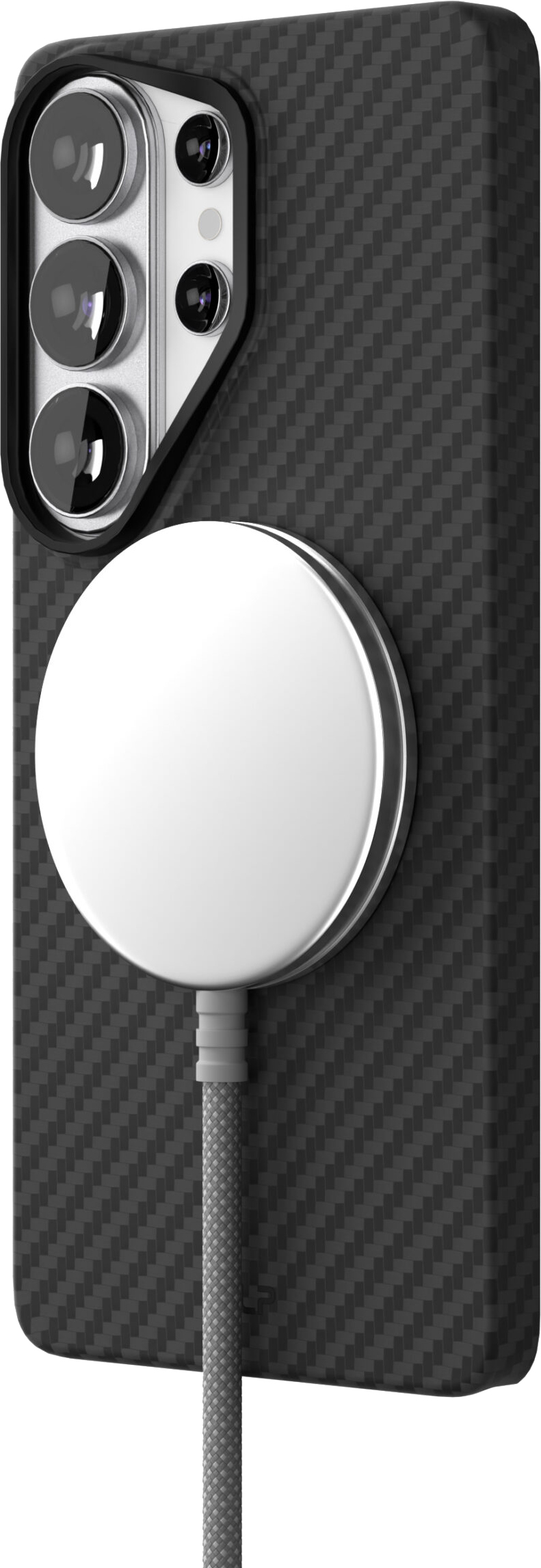 картинка Чехол защитный VLP Kevlar Case с MagSafe для Samsung Galaxy S26 Ultra, черный от магазина Технолав