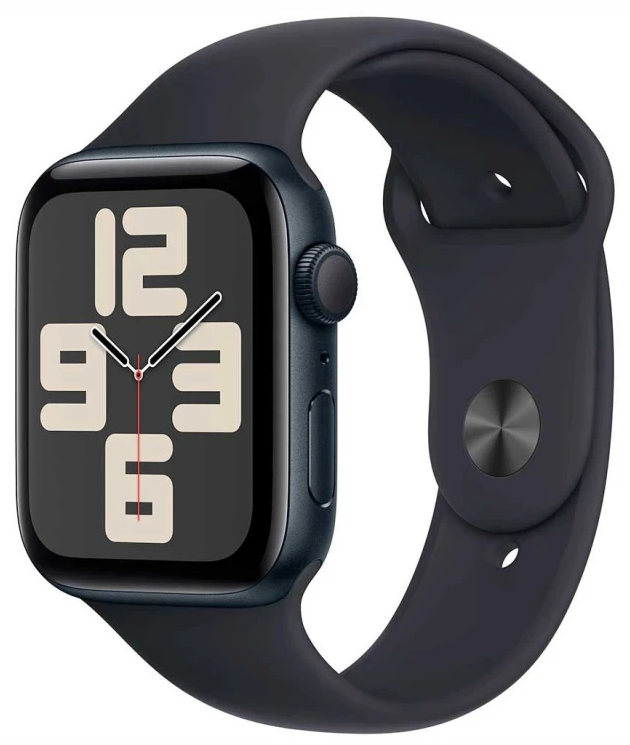 картинка Apple Watch SE 2023 44mm Midnight Aluminium Case with Midnight Sport Band (темная ночь) M/L от магазина Технолав