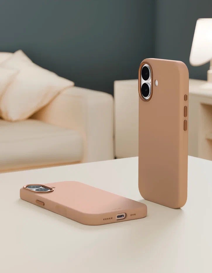 картинка Чехол защитный VLP Aster Pro Case с MagSafe для iPhone 17, коричневый от магазина Технолав