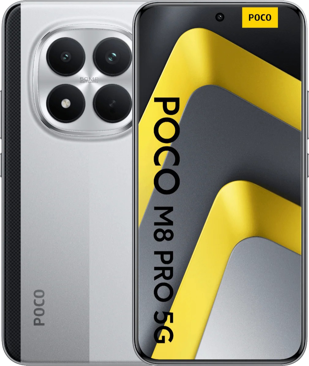 картинка Смартфон Xiaomi POCO M8 Pro 5G 8/256GB Silver (серебристый) от магазина Технолав